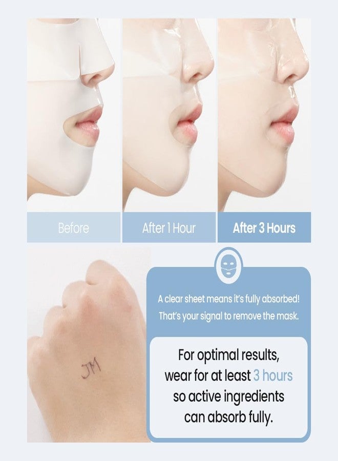 JMsolution Bio Multi-Hyaluronic Waterfull Mask – Deep Hydration Hydrogel Sheet Mask for Dry & Dehydrated Skin – 5-Layer Hyaluronic Acid – Overnight Treatment (4 Sheets) - Image 5